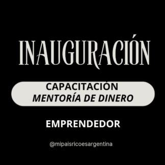 Capacitación: Mentoría de dinero ON LINE EN VIVO
