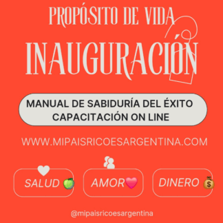 Manual de Sabiduría del Éxito: Capacitación ON LINE EN VIVO